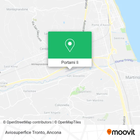 Mappa Aviosuperfice Tronto
