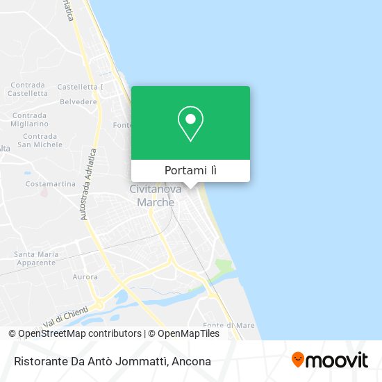 Mappa Ristorante Da Antò Jommattì