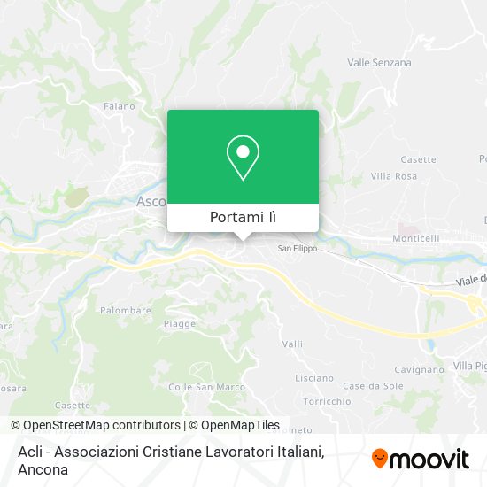 Mappa Acli - Associazioni Cristiane Lavoratori Italiani