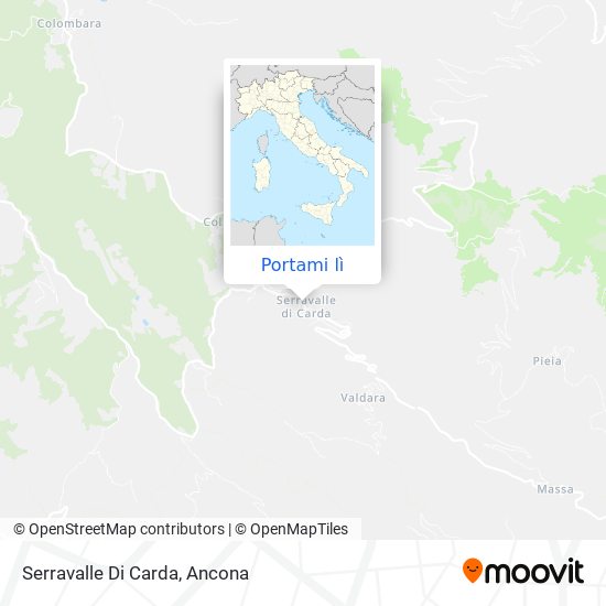 Mappa Serravalle Di Carda