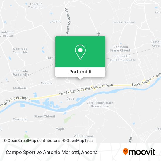Mappa Campo Sportivo Antonio Mariotti
