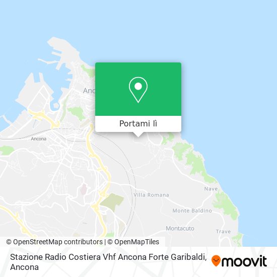 Mappa Stazione Radio Costiera Vhf Ancona Forte Garibaldi