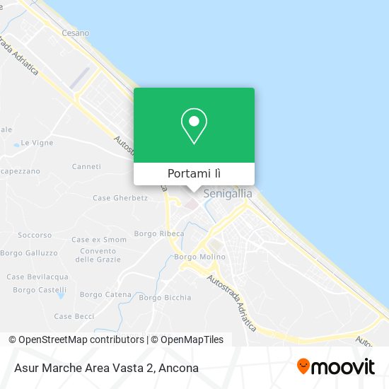 Mappa Asur Marche Area Vasta 2