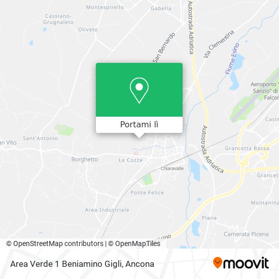 Mappa Area Verde 1 Beniamino Gigli