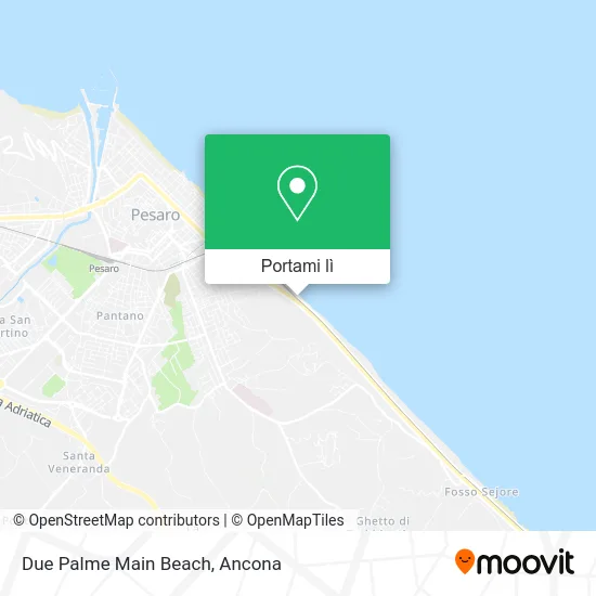 Mappa Due Palme Main Beach