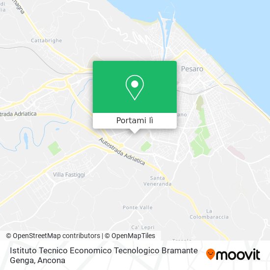Mappa Istituto Tecnico Economico Tecnologico Bramante Genga