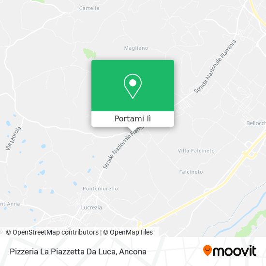 Mappa Pizzeria La Piazzetta Da Luca