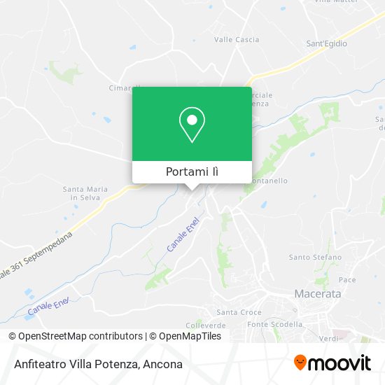 Mappa Anfiteatro Villa Potenza