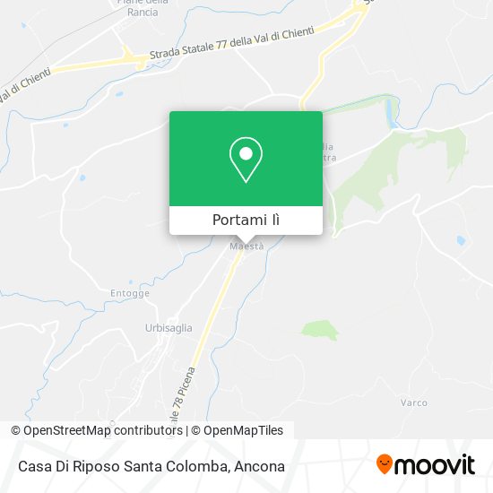 Mappa Casa Di Riposo Santa Colomba