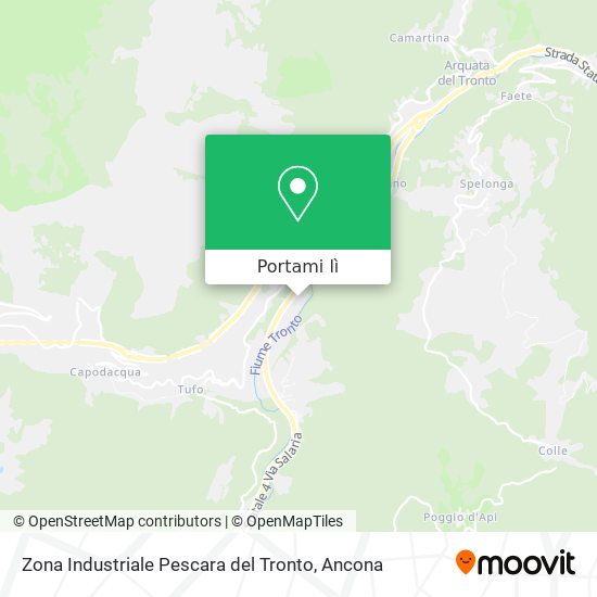 Mappa Zona Industriale Pescara del Tronto