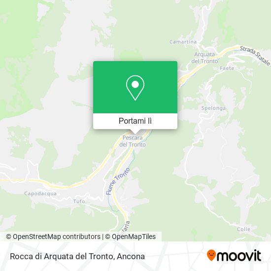 Mappa Rocca di Arquata del Tronto