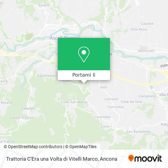 Mappa Trattoria C'Era una Volta di Vitelli Marco