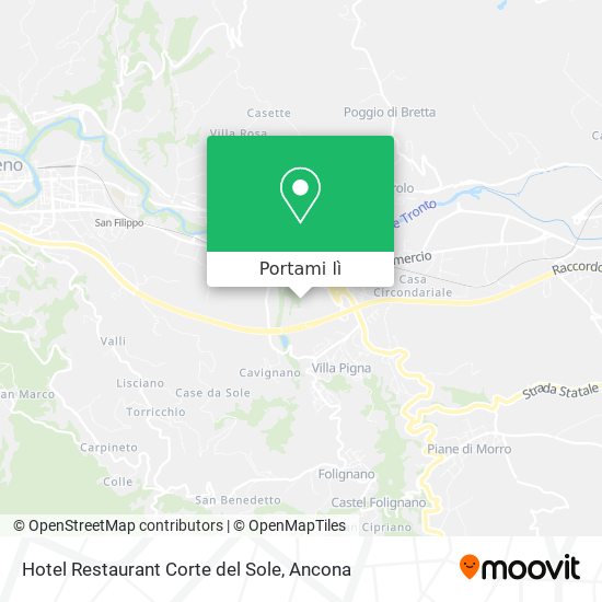 Mappa Hotel Restaurant Corte del Sole