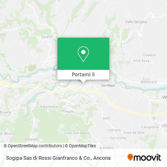 Mappa Sogipa Sas di Rossi Gianfranco & Co.