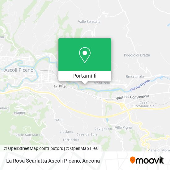 Mappa La Rosa Scarlatta Ascoli Piceno
