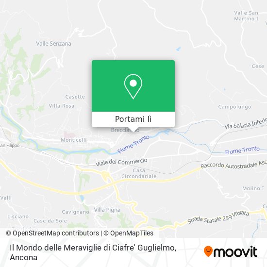 Mappa Il Mondo delle Meraviglie di Ciafre' Guglielmo