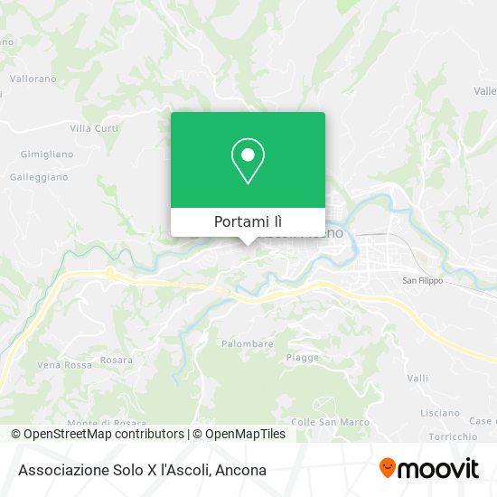 Mappa Associazione Solo X l'Ascoli