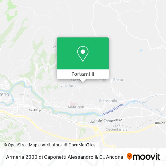 Mappa Armeria 2000 di Caponetti Alessandro & C.