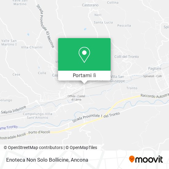 Mappa Enoteca Non Solo Bollicine
