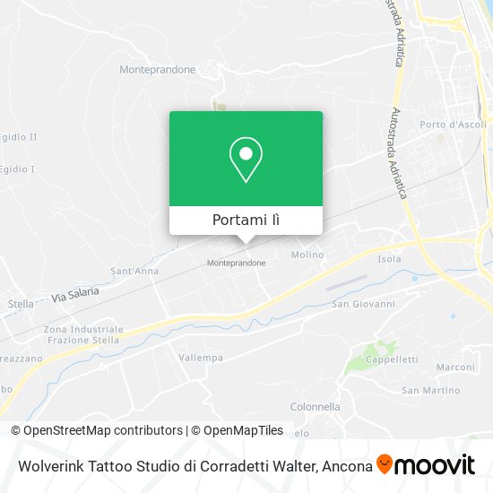Mappa Wolverink Tattoo Studio di Corradetti Walter