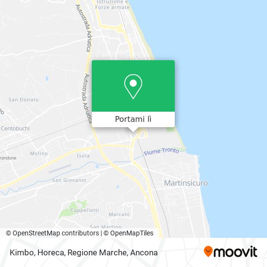 Mappa Kimbo, Horeca, Regione Marche