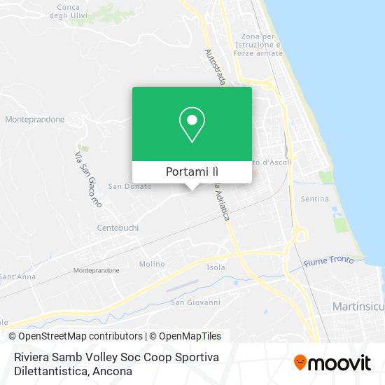 Mappa Riviera Samb Volley Soc Coop Sportiva Dilettantistica