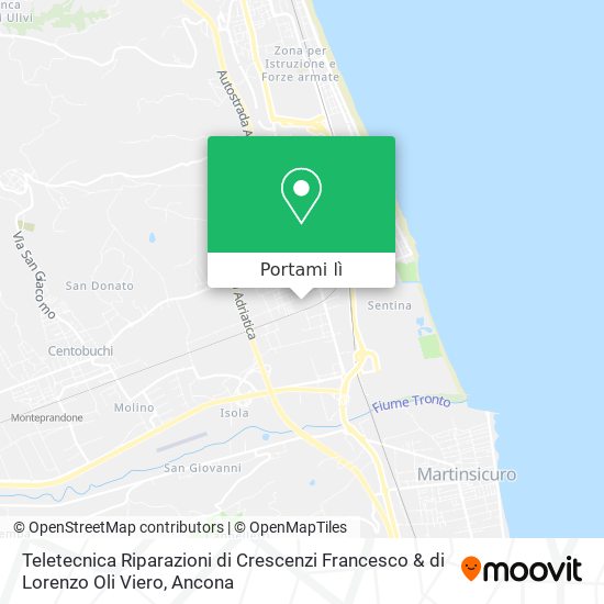 Mappa Teletecnica Riparazioni di Crescenzi Francesco & di Lorenzo Oli Viero