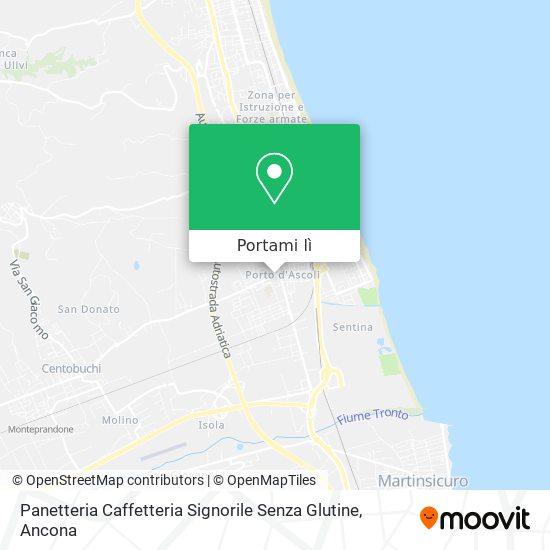 Mappa Panetteria Caffetteria Signorile Senza Glutine