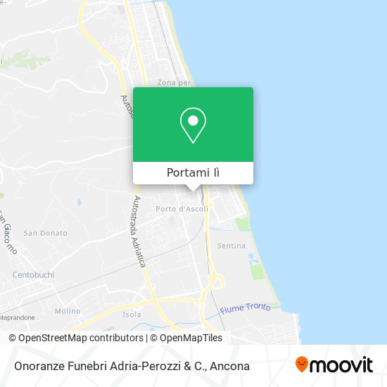Mappa Onoranze Funebri Adria-Perozzi & C.