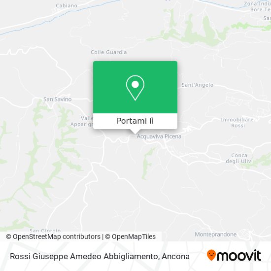 Mappa Rossi Giuseppe Amedeo Abbigliamento