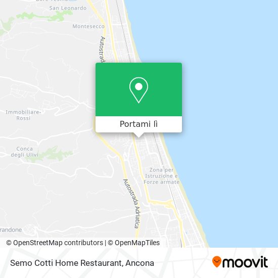 Mappa Semo Cotti Home Restaurant