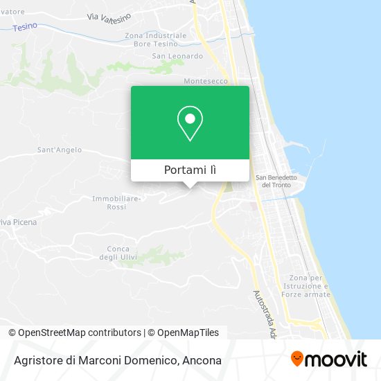 Mappa Agristore di Marconi Domenico