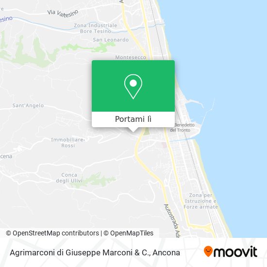 Mappa Agrimarconi di Giuseppe Marconi & C.