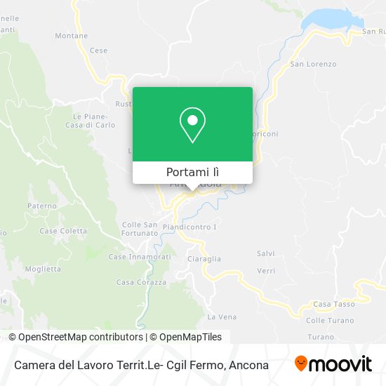 Mappa Camera del Lavoro Territ.Le- Cgil Fermo