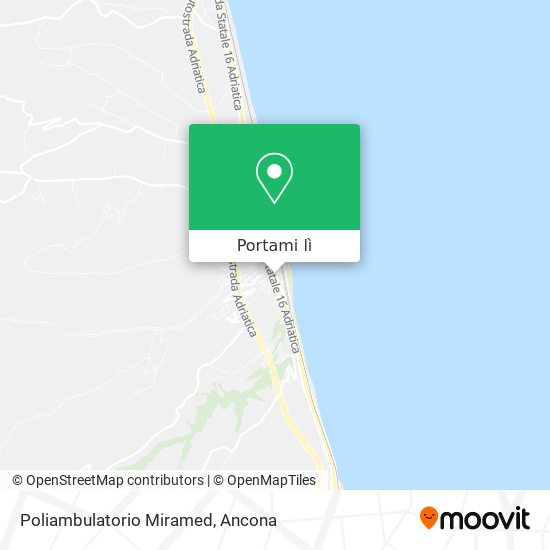 Mappa Poliambulatorio Miramed