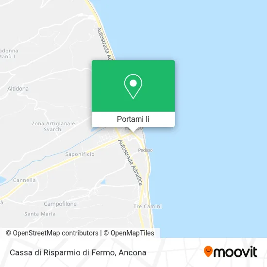 Mappa Cassa di Risparmio di Fermo
