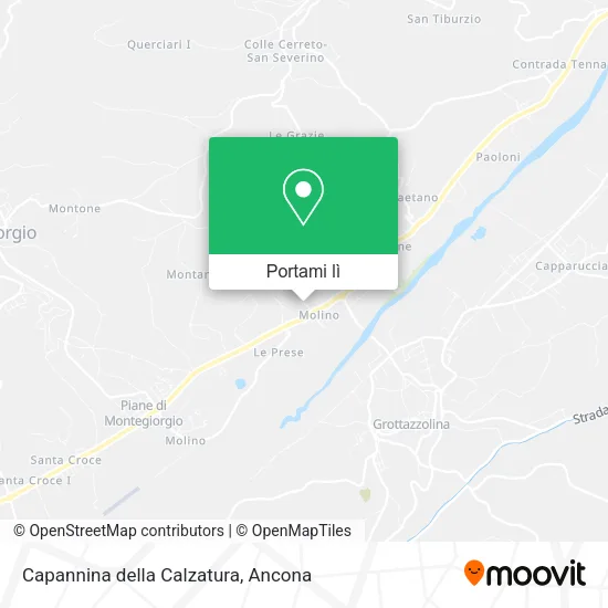 Mappa Capannina della Calzatura