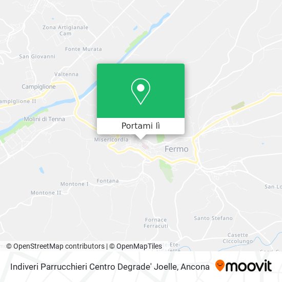 Mappa Indiveri Parrucchieri Centro Degrade' Joelle
