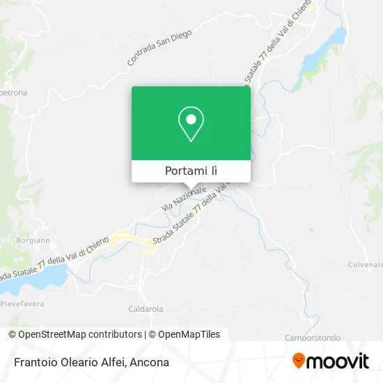 Mappa Frantoio Oleario Alfei