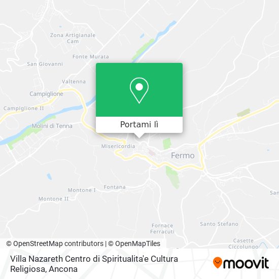 Mappa Villa Nazareth Centro di Spiritualita'e Cultura Religiosa