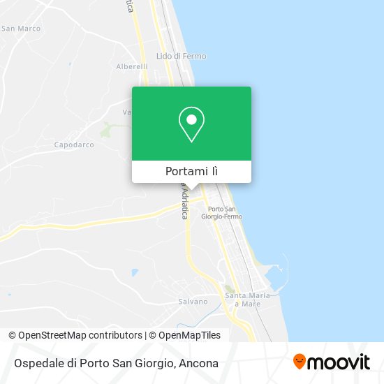 Mappa Ospedale di Porto San Giorgio