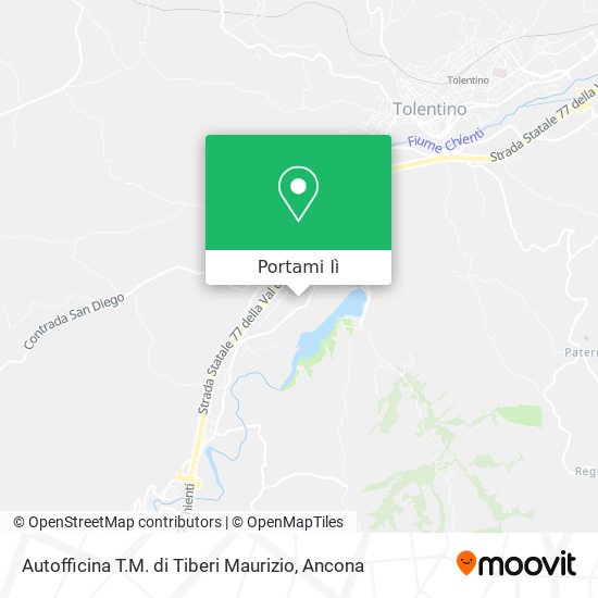 Mappa Autofficina T.M. di Tiberi Maurizio