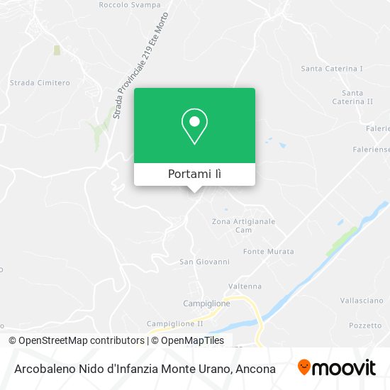 Mappa Arcobaleno Nido d'Infanzia Monte Urano