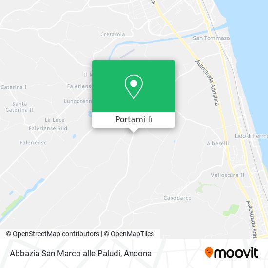 Mappa Abbazia San Marco alle Paludi
