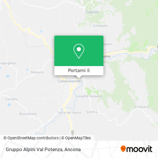 Mappa Gruppo Alpini Val Potenza