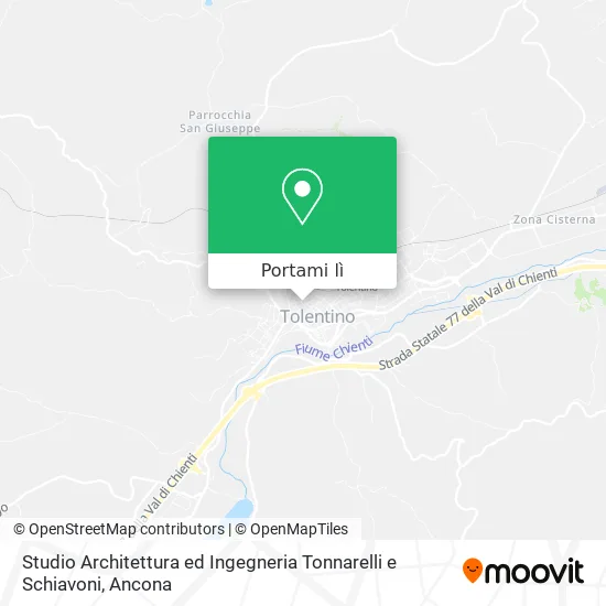 Mappa Studio Architettura ed Ingegneria Tonnarelli e Schiavoni