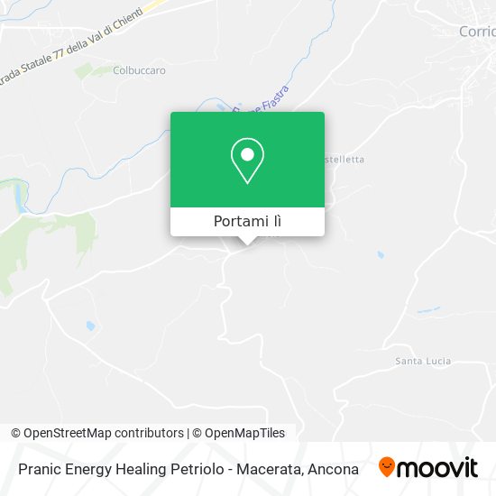 Mappa Pranic Energy Healing Petriolo - Macerata