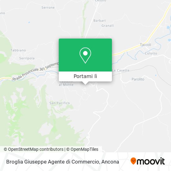 Mappa Broglia Giuseppe Agente di Commercio
