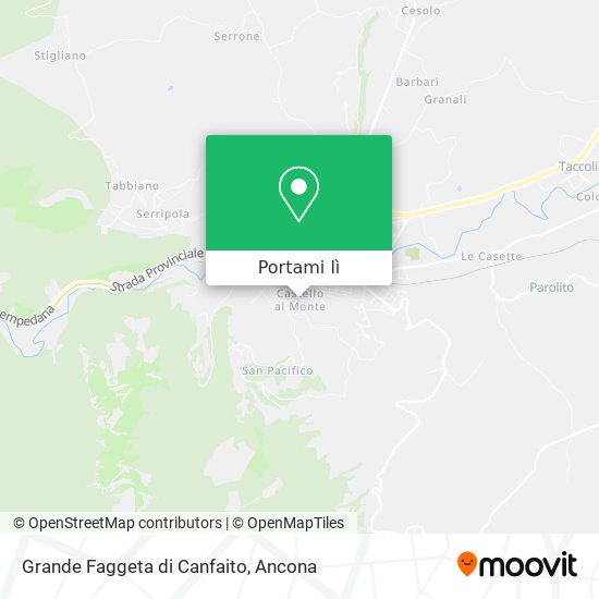 Mappa Grande Faggeta di Canfaito