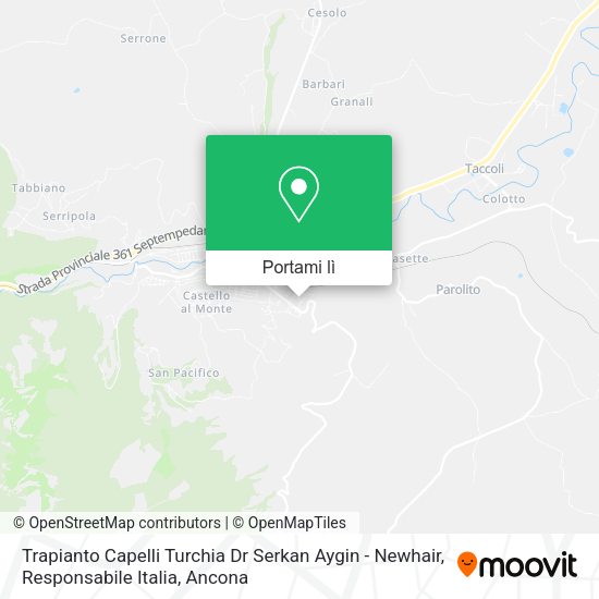Mappa Trapianto Capelli Turchia Dr Serkan Aygin - Newhair, Responsabile Italia